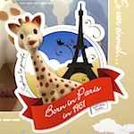 Sophie the Giraffe was Born near Paris, France in 1961.
