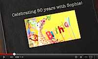 Sophie le Giraffe's 50th Birthday Celebration